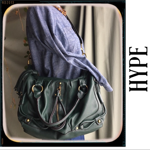 Hype Handbags - HYPE✨ Hunter Green Crossbody Satchel